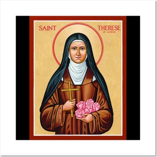 St Therese of Lisieux Little Flower Rose Catholic Saint Posters and Art